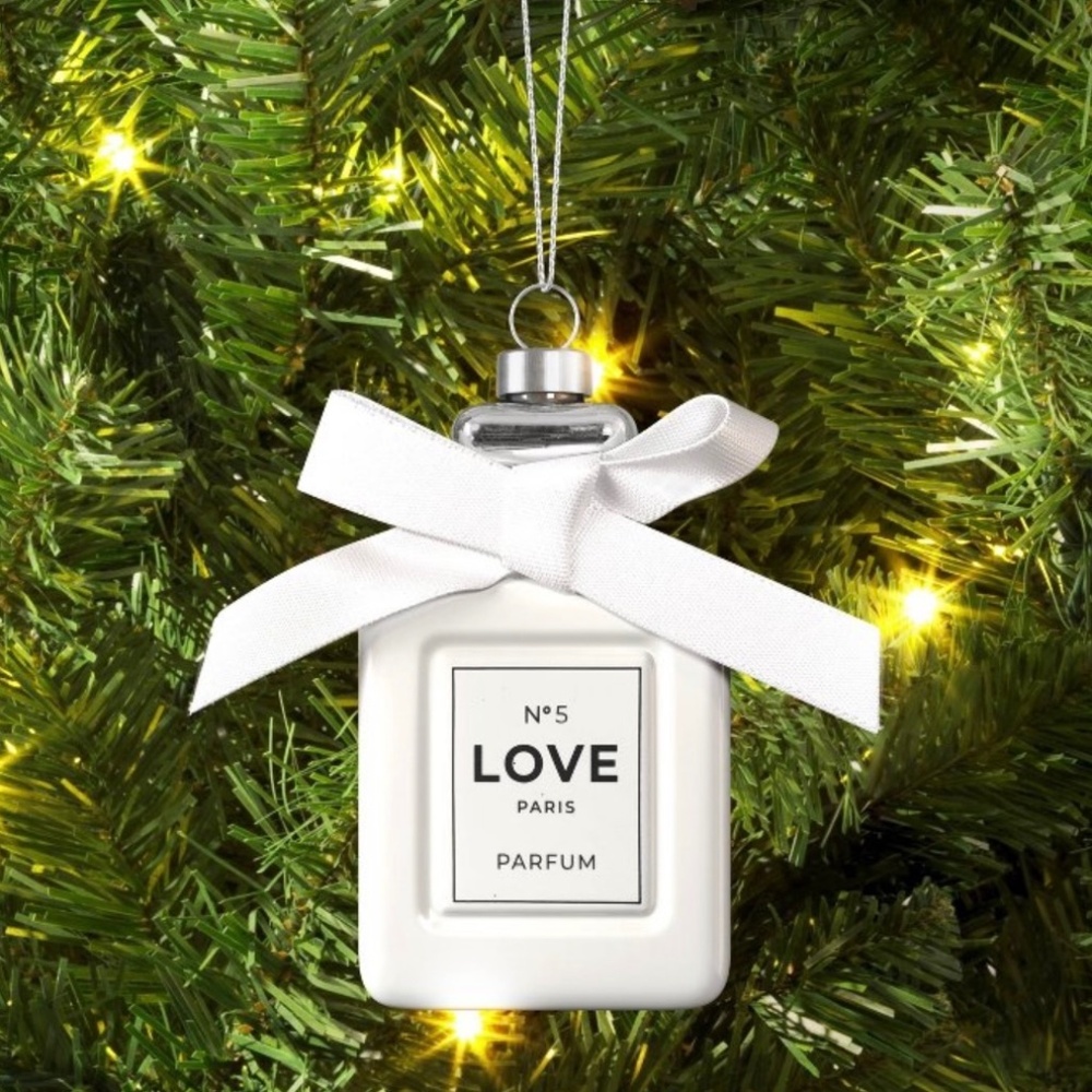 ❤️ WONDERSHOP GLASS WHITE LOVE PERFUME TREE ORNAMENT NEW